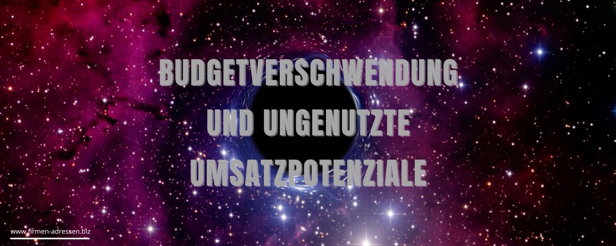 Budgetverschwendung mit aktuellen Adressen vermeiden